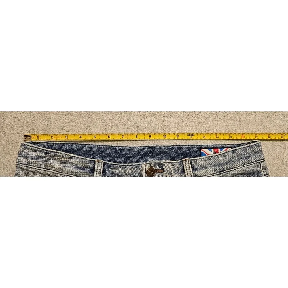 English Laundry Straight‎ Jeans Distressed Light Blue Denim 34x27.5* (Tag 33x30)